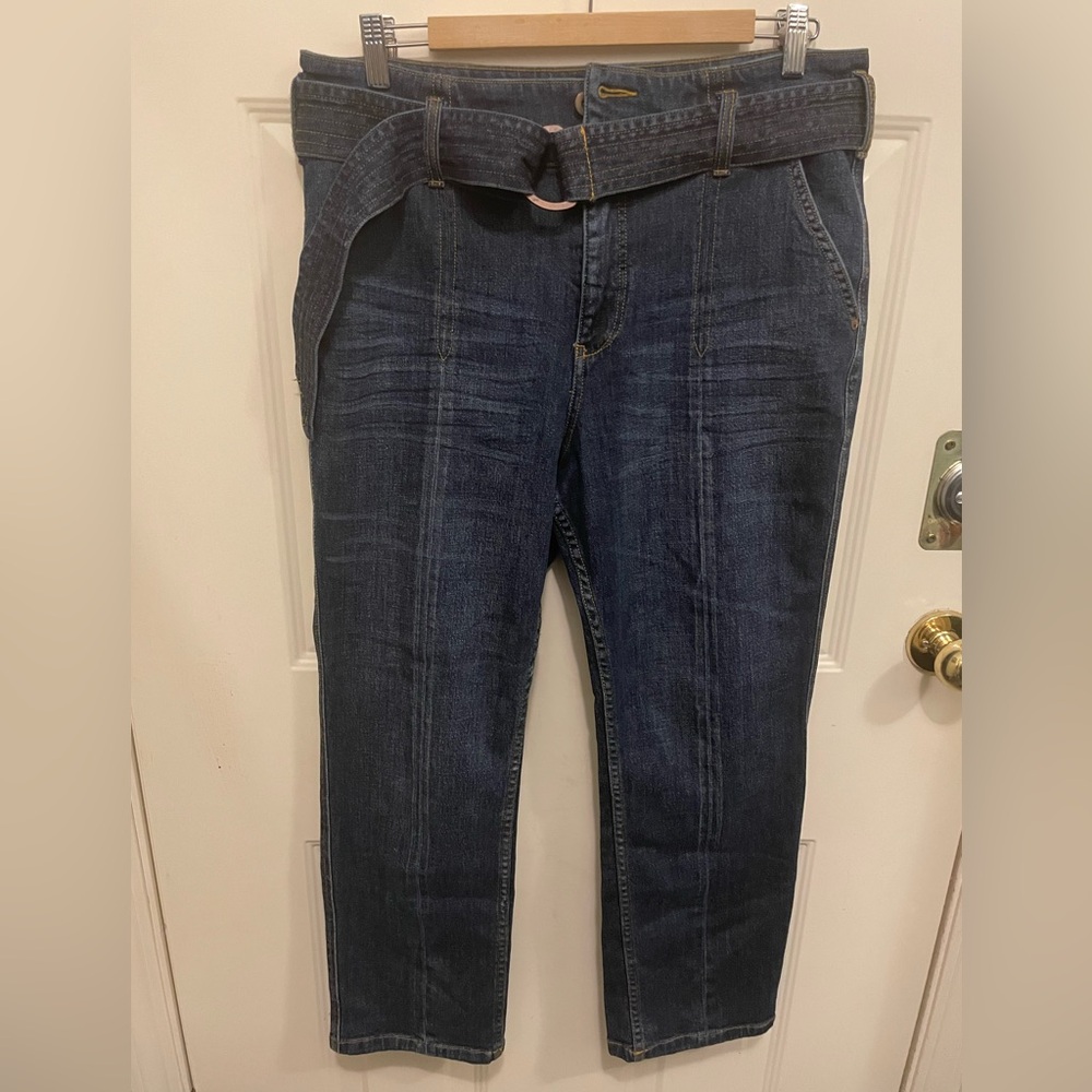 Pilcro belted jeans